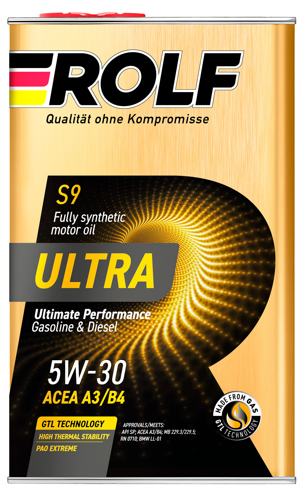 Rolf | Масло моторное синтетическое Rolf 5W-30 A3/B4 SP, 1 л