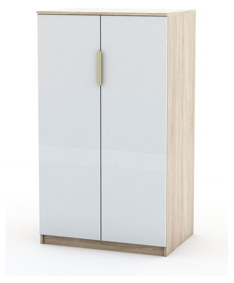 Изображение товара Шкаф двух дверц Римини 80х57х140 см белый дуб сонома ЛДСП