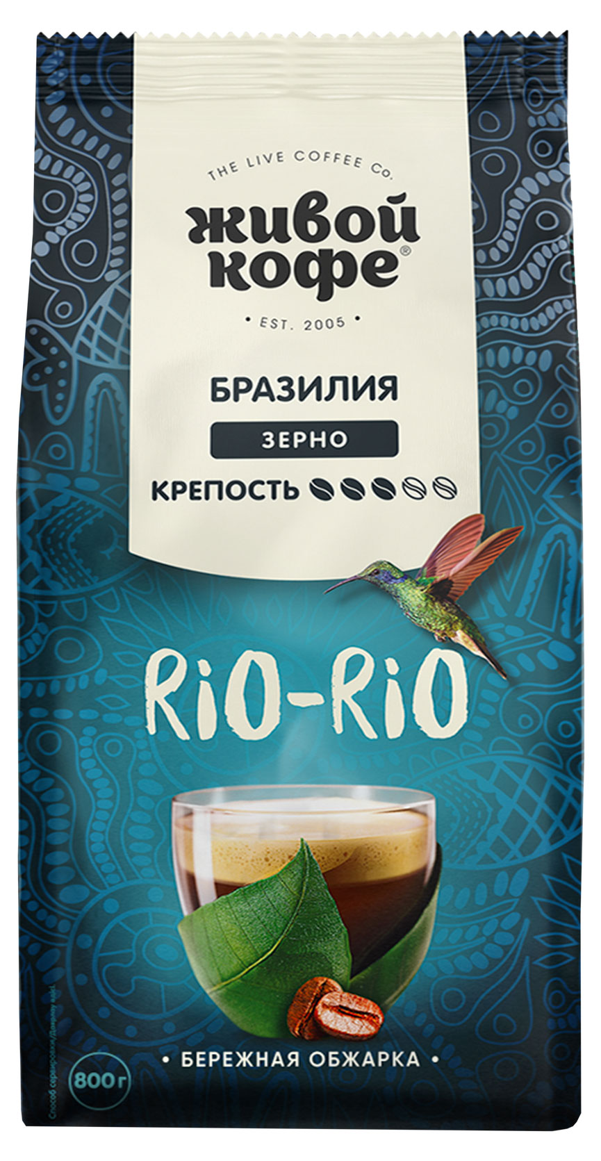 

Кофе в зернах Живой Кофе Rio-Rio, 800 г