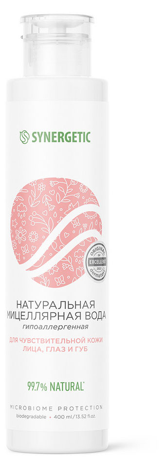 

Мицеллярная вода Synergetic для чувствительной кожи, 400 мл