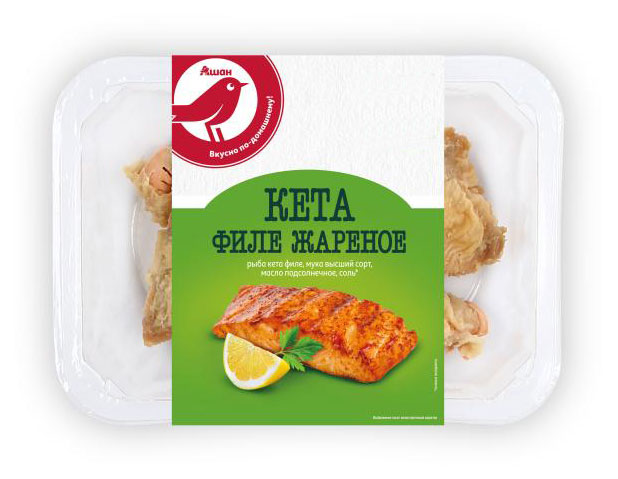 

Кета АШАН Красная птица филе жареное, 200 г