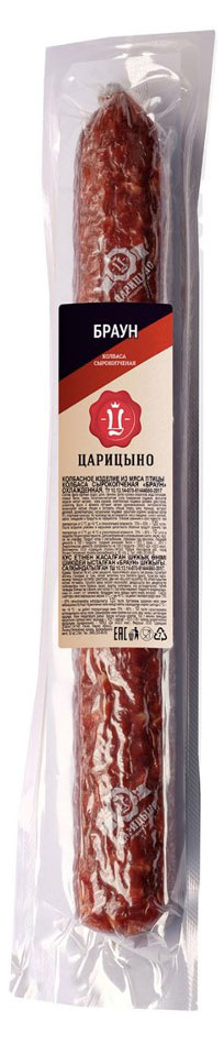 

Колбаса Царицыно Брауншвейгская сырокопченая (0,4-0,6 кг), 1 упаковка ~ 0,5 кг