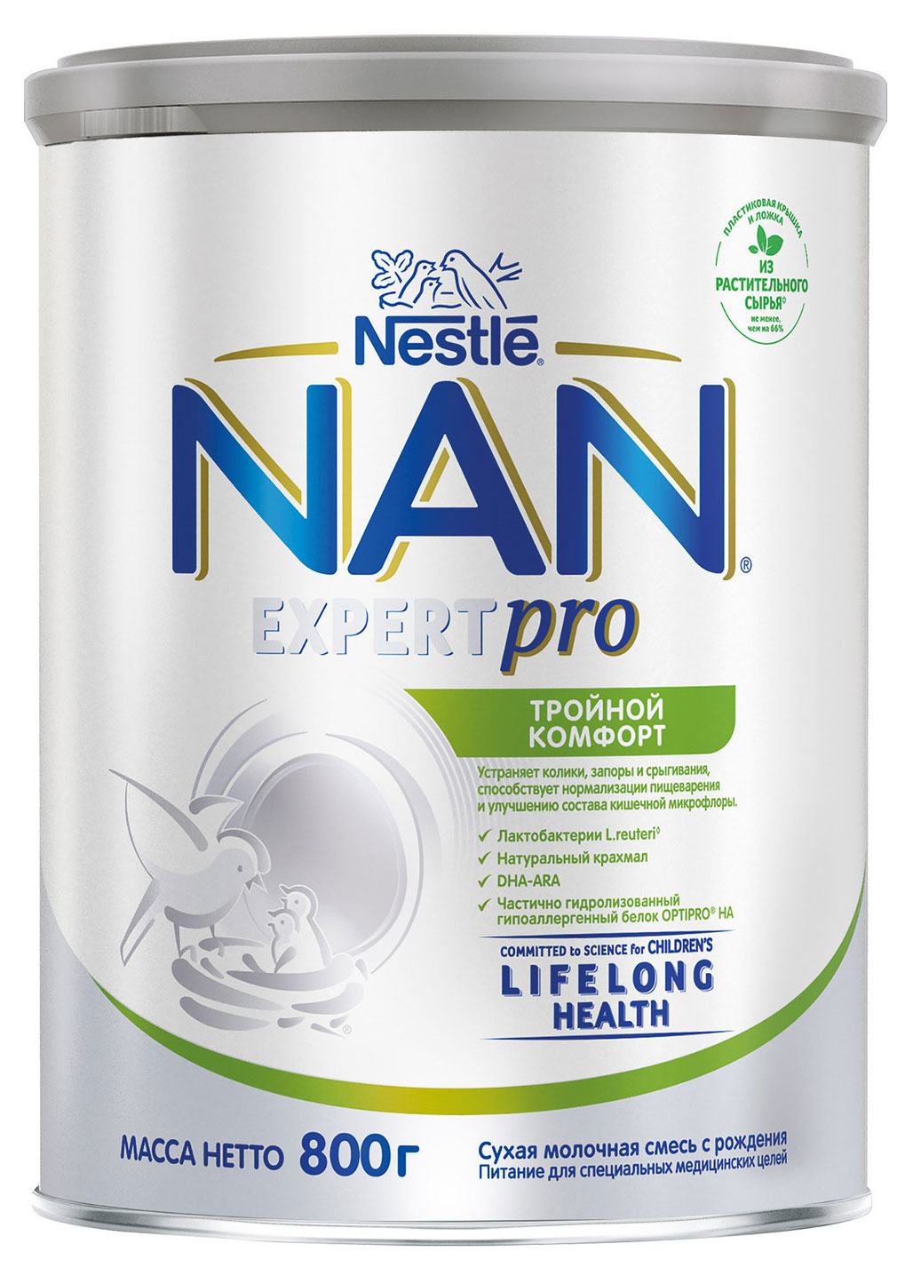 

Смесь сухая молочная Nestle NAN Тройной комфорт от колик и запоров с рождения БЗМЖ, 800 г
