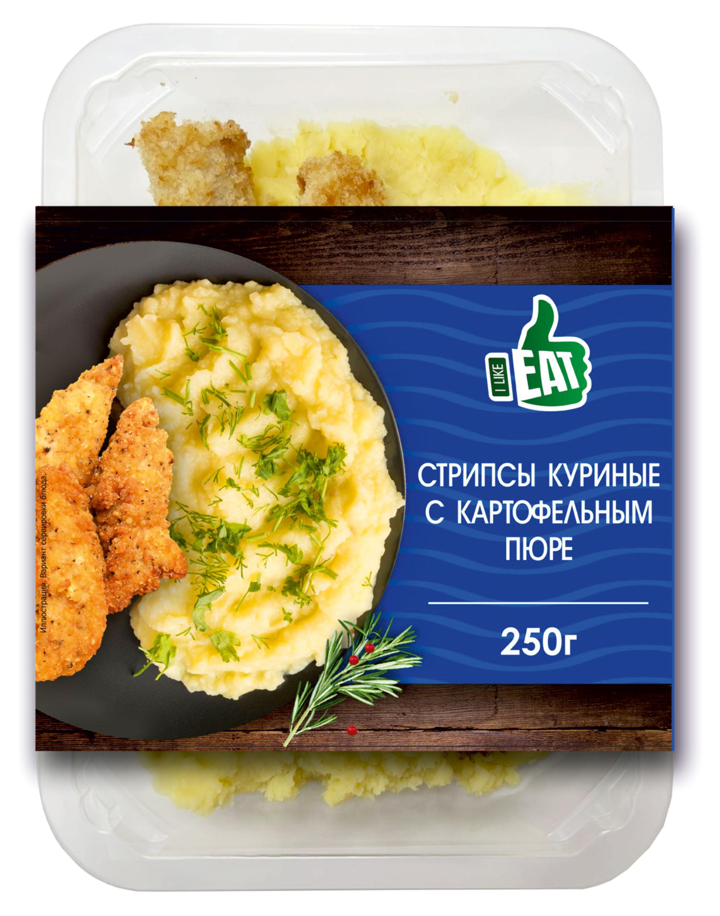 

Стрипсы куриные I Like Eat с картофельным пюре, 250 г