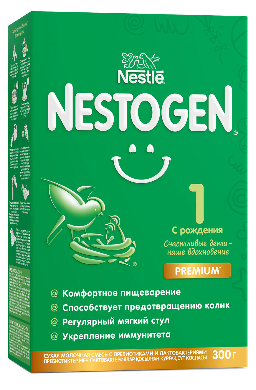 

Смесь сухая молочная Nestogen 1 для регулярного мягкого стула с с рождения БЗМЖ, 300 г
