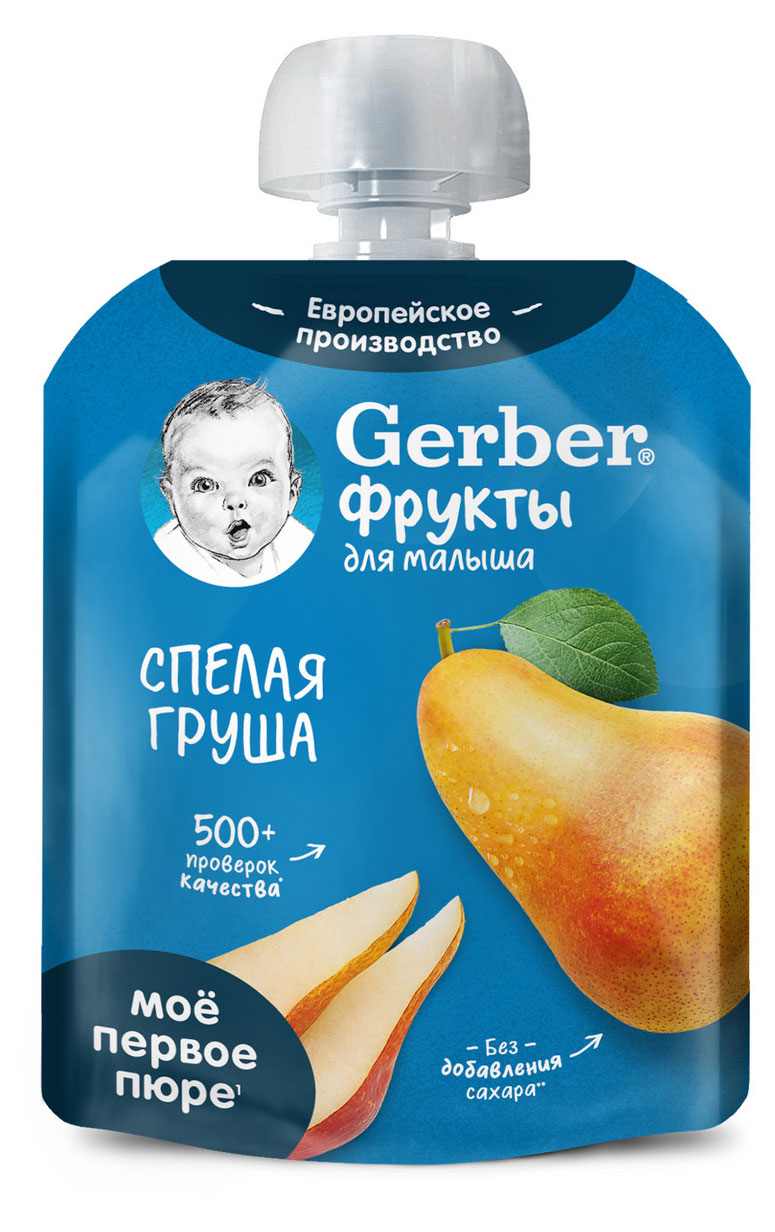 Изображение товара Пюре фруктовое Gerber  для первого прикорма Спелая груша с 4 мес., 90 г