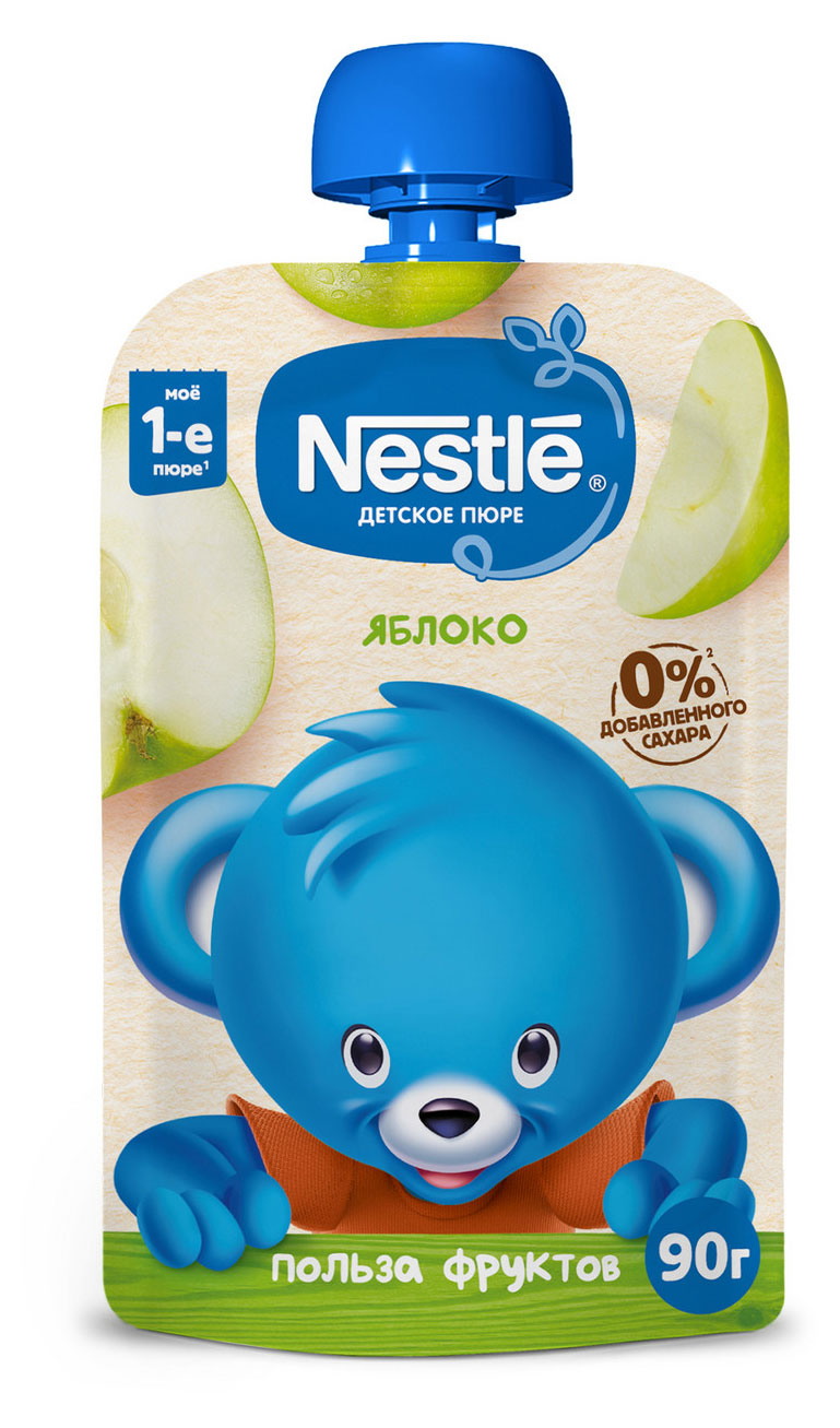 

Пюре Nestle яблоко с 6 мес., 90 г