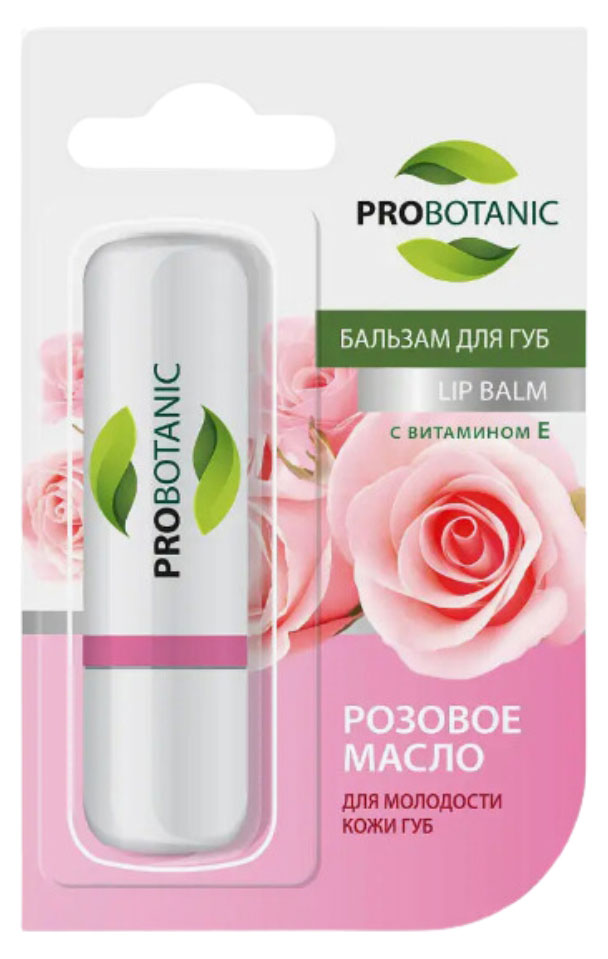 

Бальзам для губ Probotanic с розовым маслом, 4 г