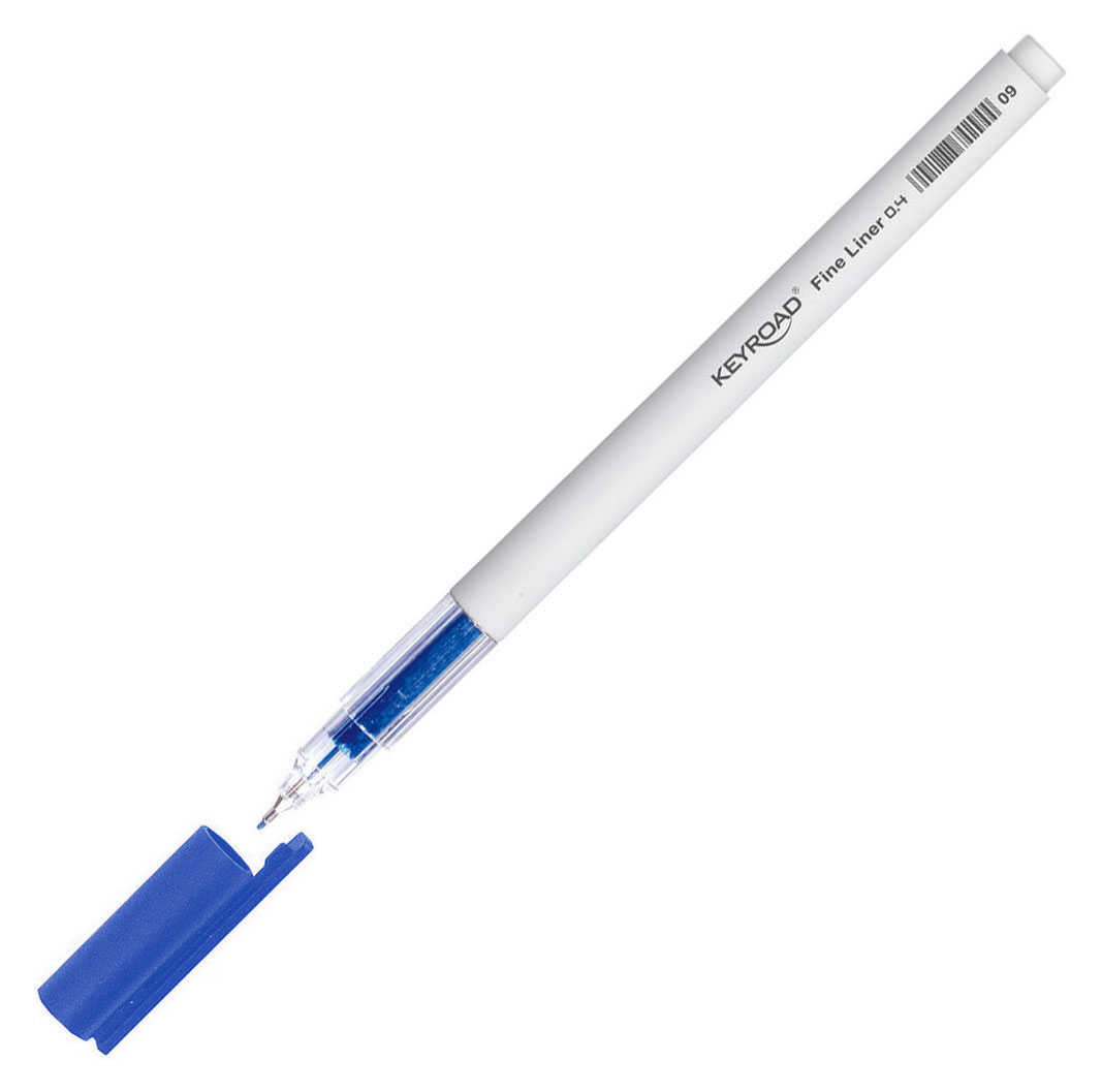 

Ручка капиллярная KEYROAD Fineliner 0,4мм синяя, 1 шт