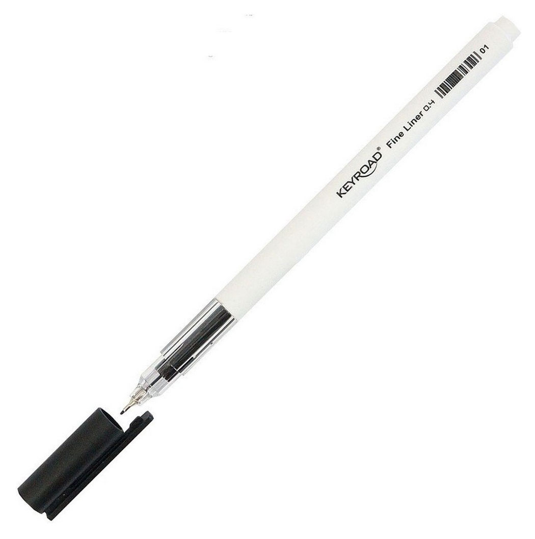 

Ручка капиллярная KEYROAD Fineliner 0,4мм черная, 1 шт