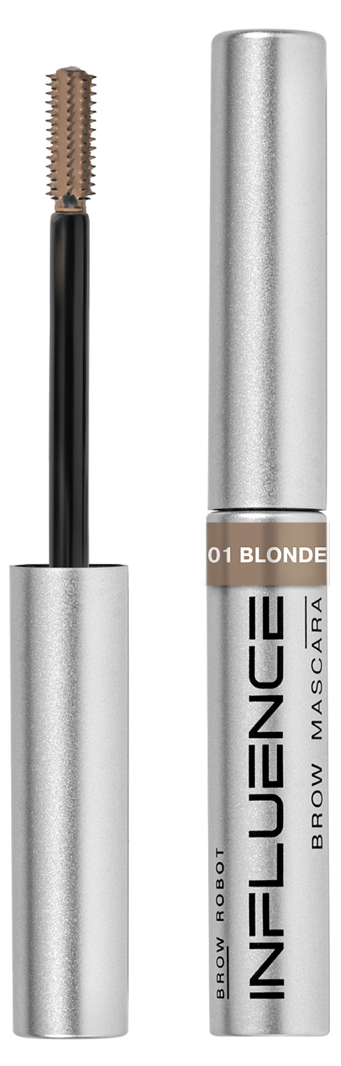 

Тушь для бровей Influence Beauty Brow robot быстрой фиксации тон 01 светло-русый, 5 мл