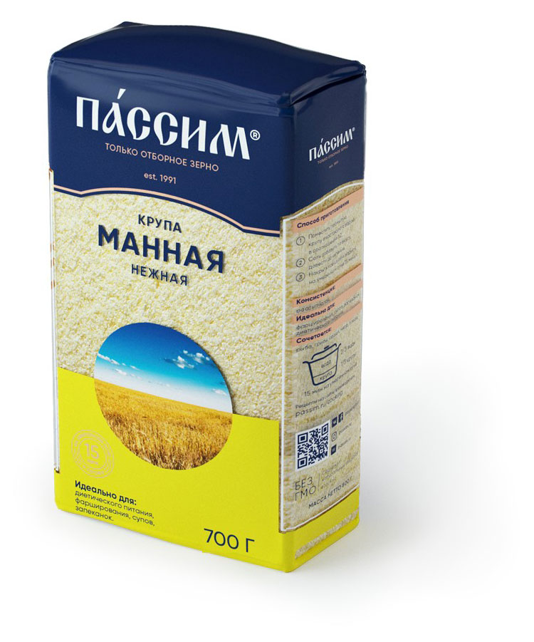 

Крупа манная ПАССИМ Нежная, 700 г