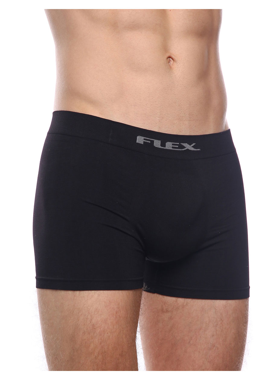 

Трусы-шорты мужские SeamlessFLEX из микрофибры черные, M/L