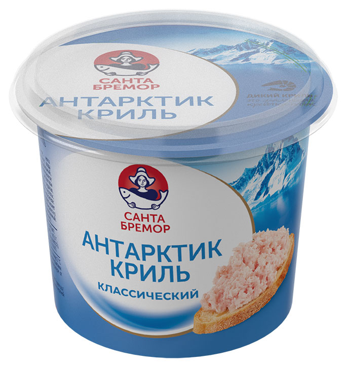 Изображение товара Паста из морепродуктов «Санта Бремор» Антарктик-Криль классический, 150 г