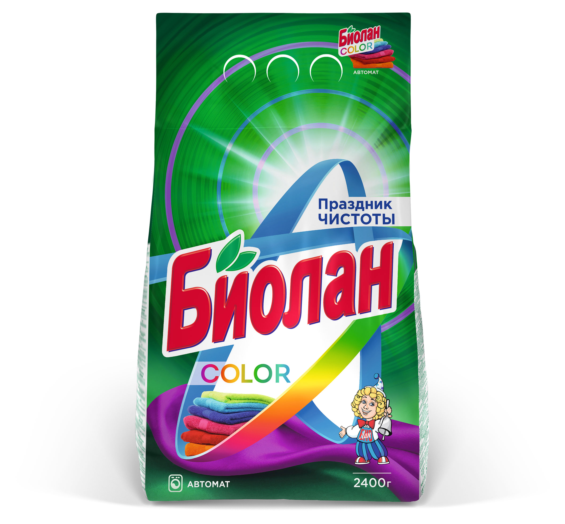 

Стиральный порошок Биолан Color автомат, 2,4 кг