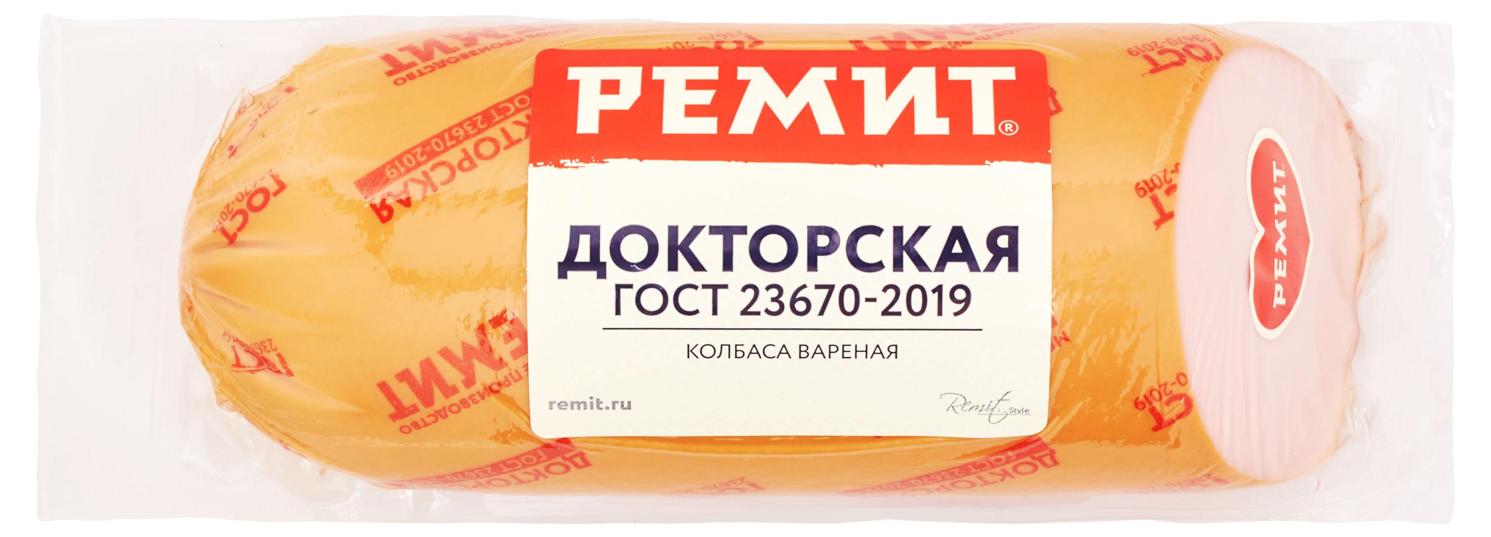 

Колбаса вареная Ремит Докторская, 500 г