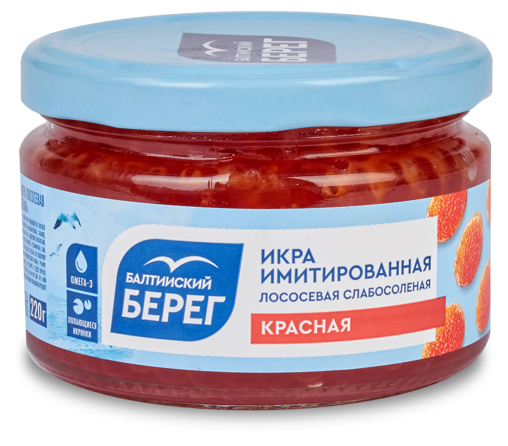 

Икра Балтийский Берег красная имитированная, 220 г