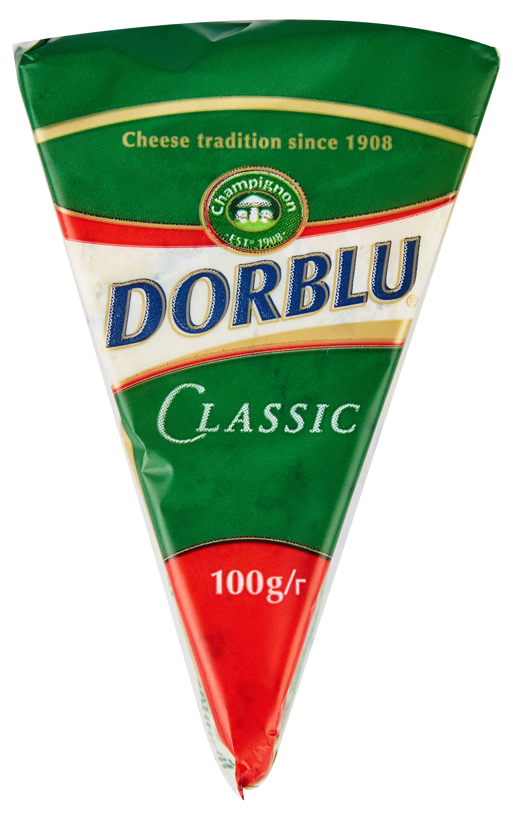 

Сыр полутвердый сливочный с благородной голубой плесенью Дор Блю Dorblu треугольник 50% БЗМЖ, 100 г