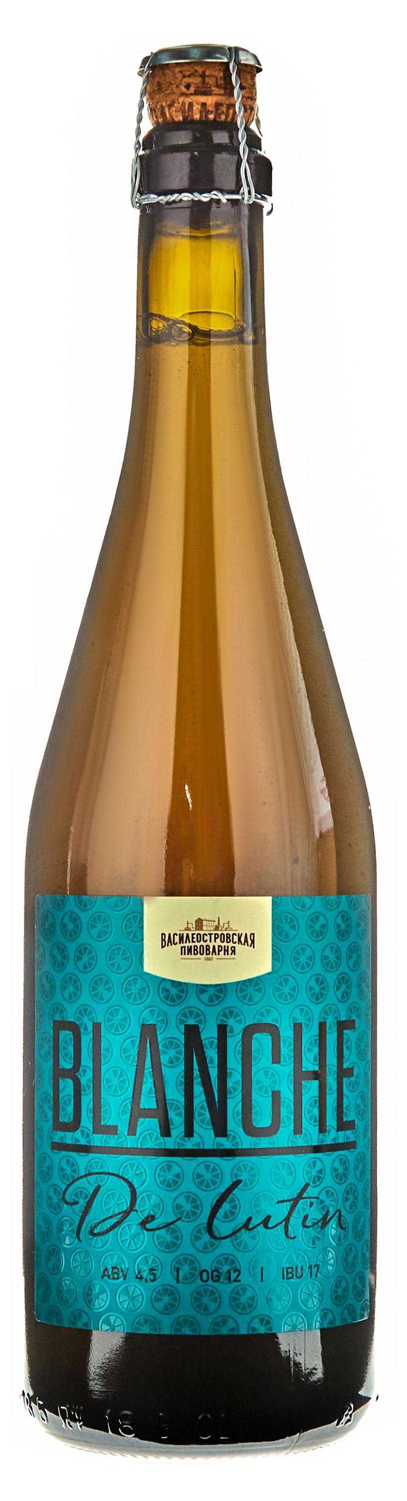 

Пиво светлое Blanche De Lutin, 0,75 л