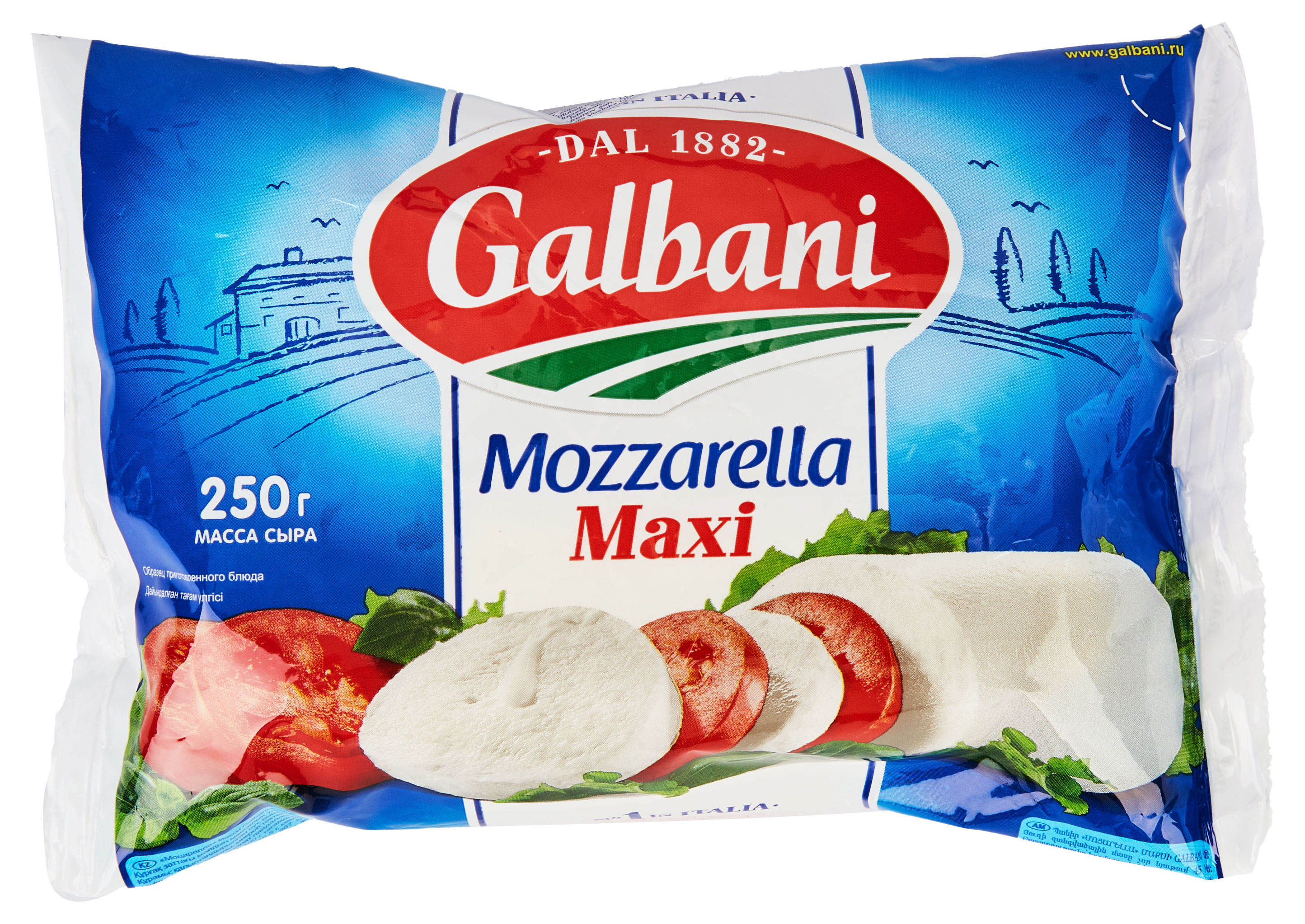 

Сыр Galbani Моцарелла Макси 45% БЗМЖ, 250 г