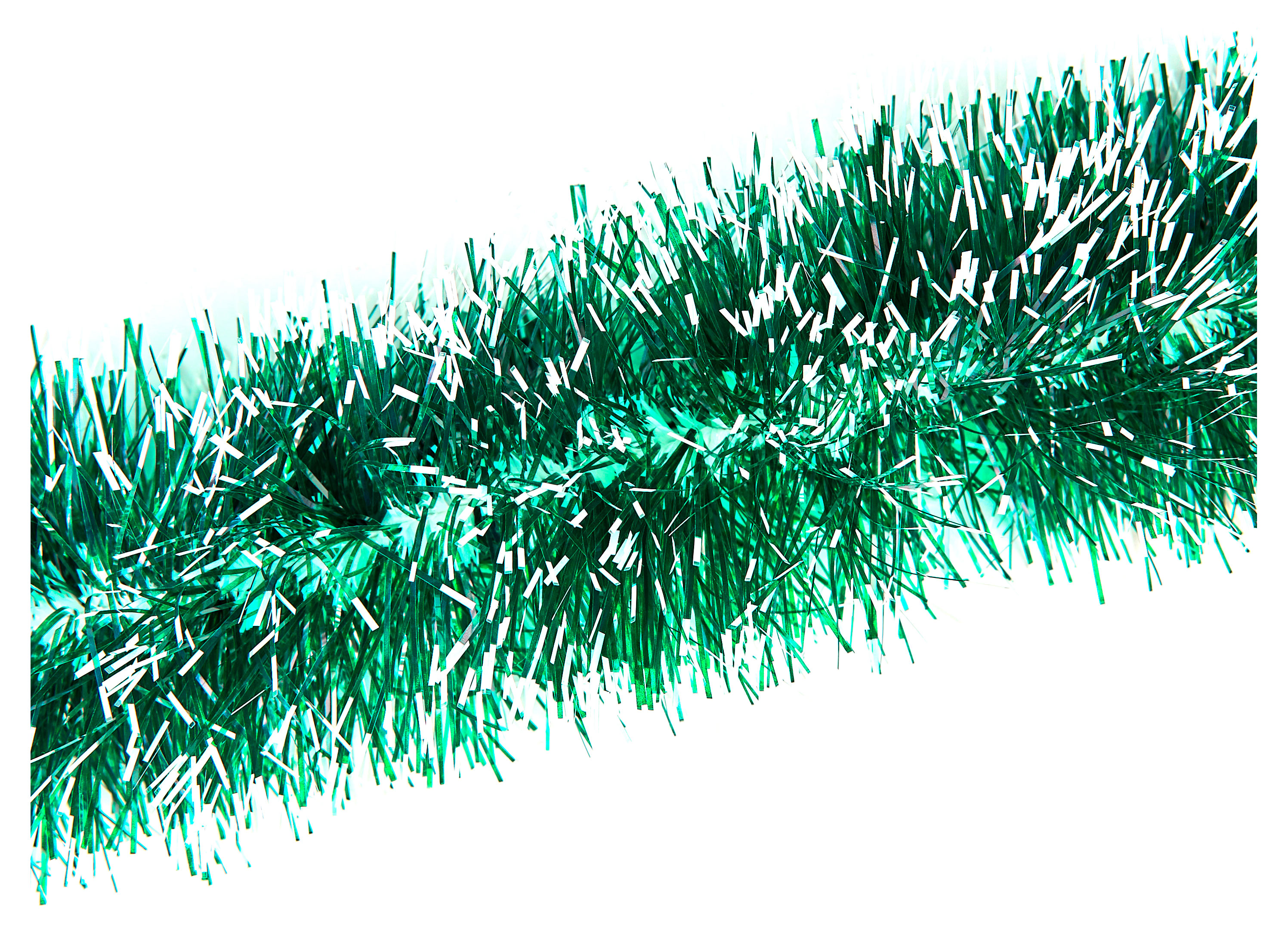 Изображение товара Мишура Норка зеленая, 10 см х 2 м