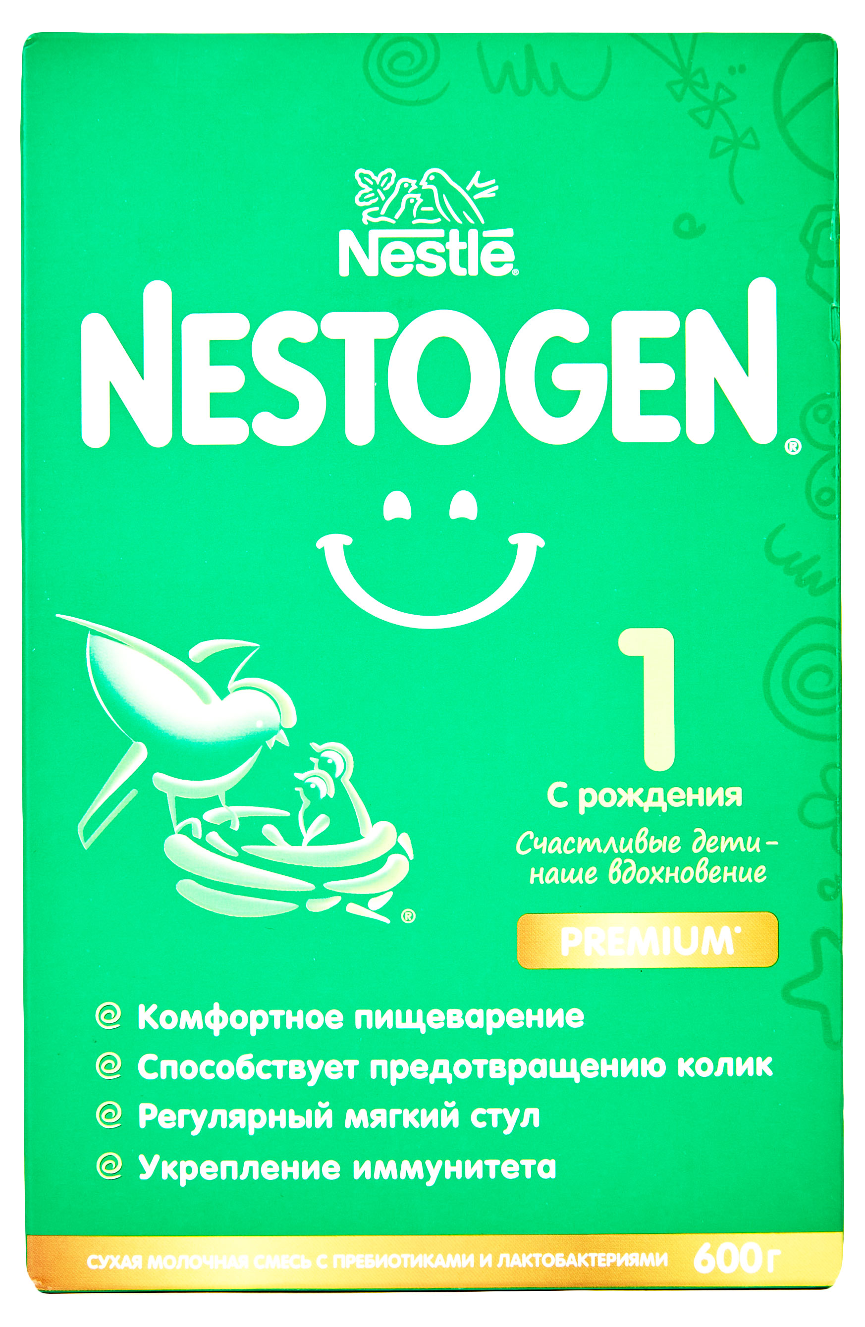 

Смесь сухая молочная Nestogen 1 для регулярного мягкого стула с рождения БЗМЖ, 600 г
