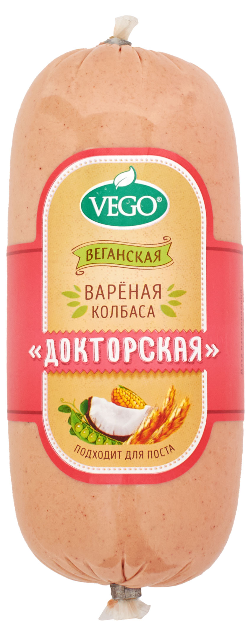 

Колбаса вареная веганская Vego Vegan Докторская постная, 500 г