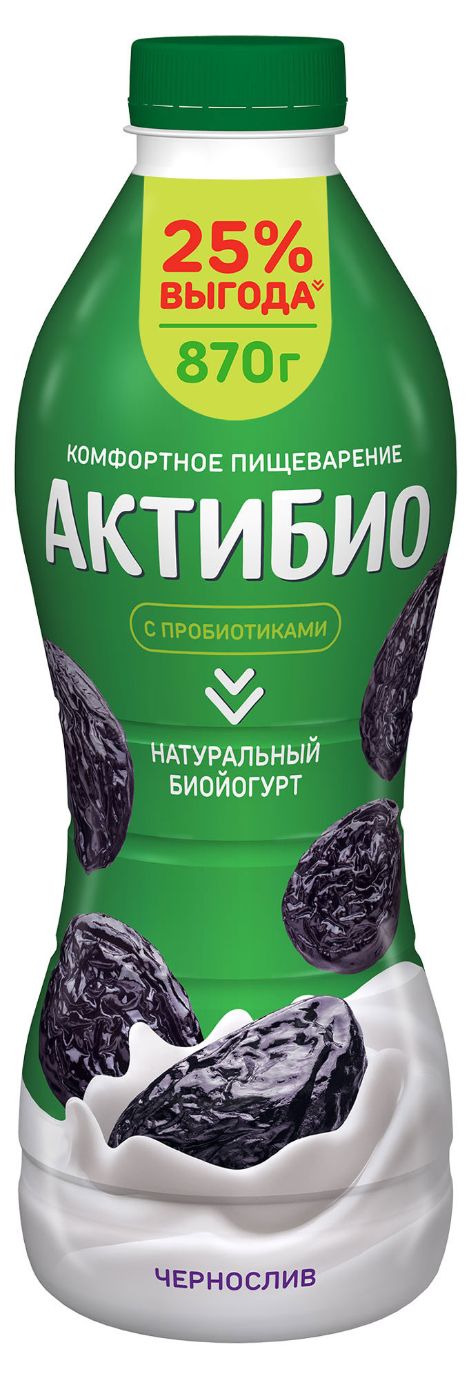 

Йогурт питьевой АктиБио с черносливом 1,5% БЗМЖ 870