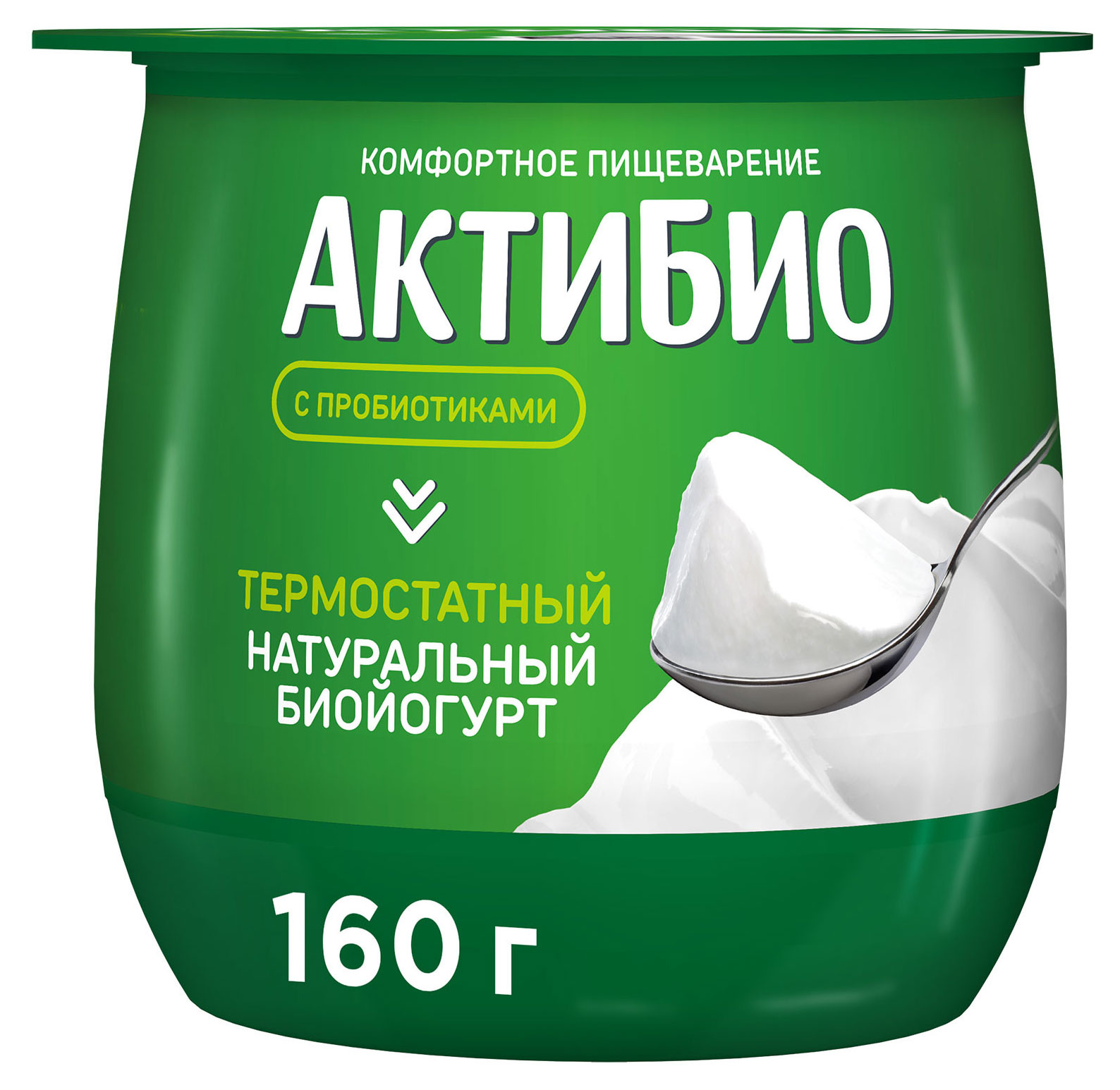 

Йогурт АктиБио термостатный натуральный 3,5% БЗМЖ 160 г