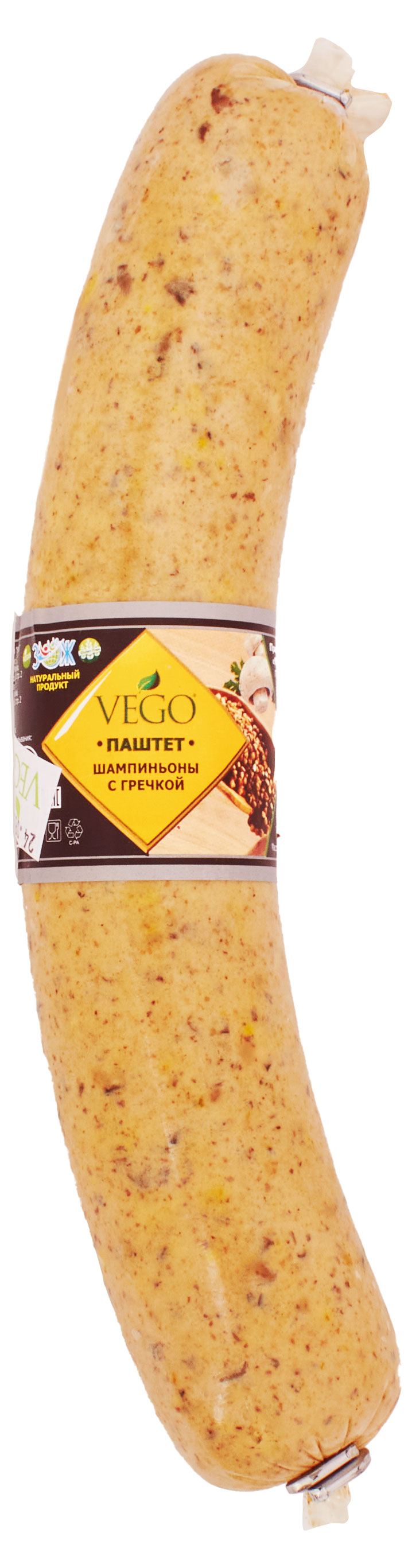 

Паштет веганский постный Vego Vegan шампиньоны с гречкой охлажденный, 300 г