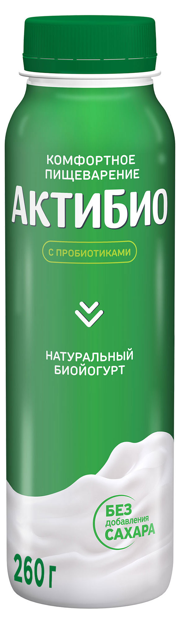 

Йогурт питьевой АктиБио натуральный 1,8% БЗМЖ 260 г