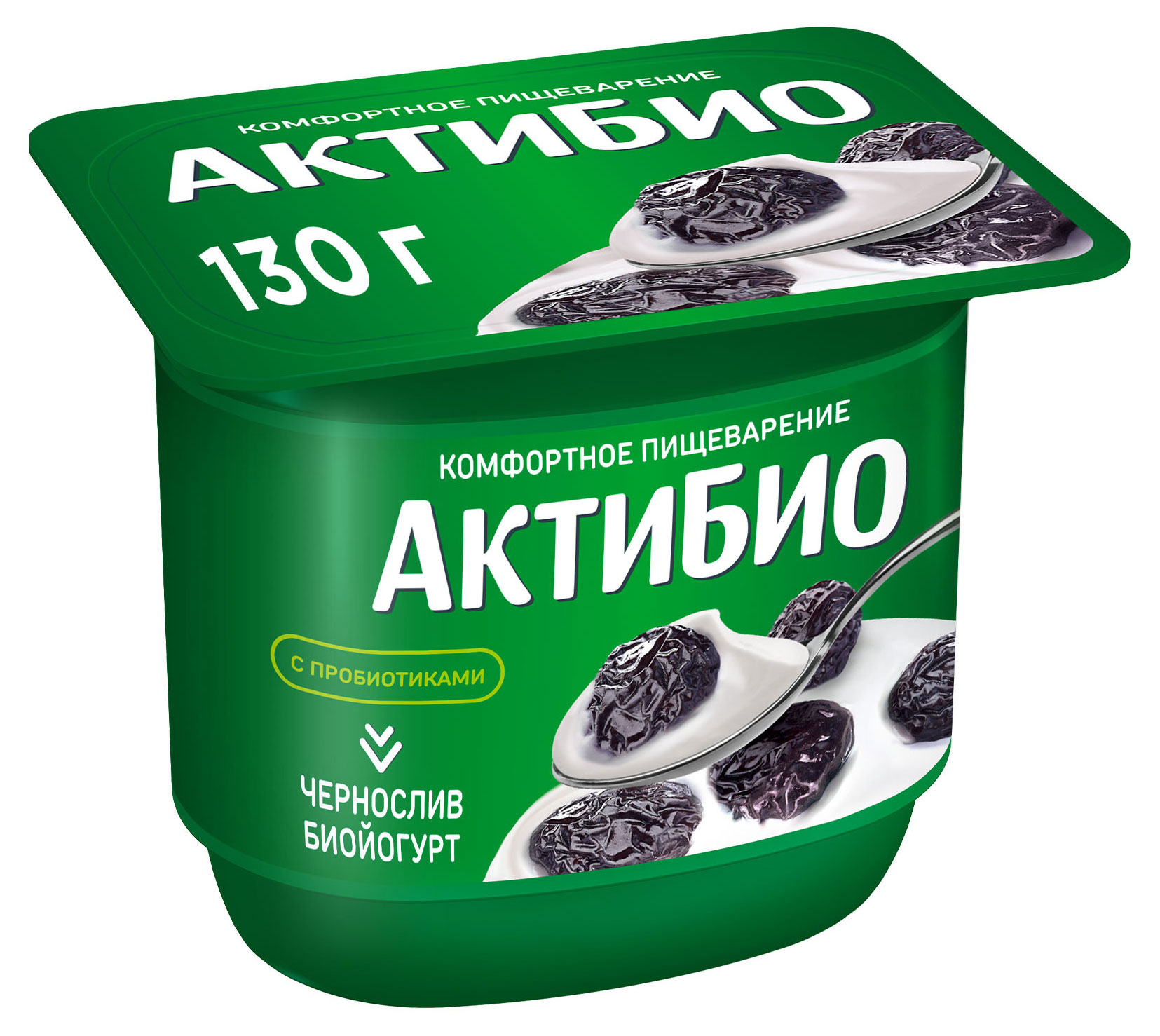 

Йогурт АктиБио с черносливом 2,9% БЗМЖ 130г