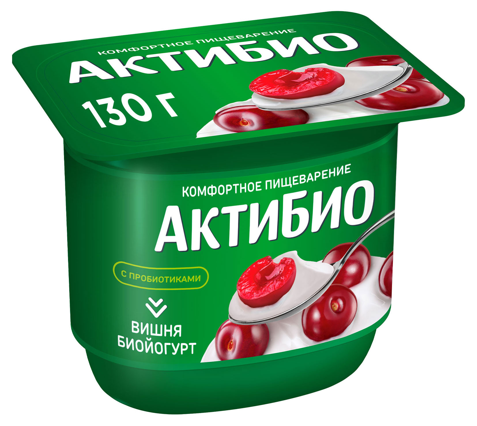 

Йогурт АктиБио с вишней 2,9% БЗМЖ 130 г