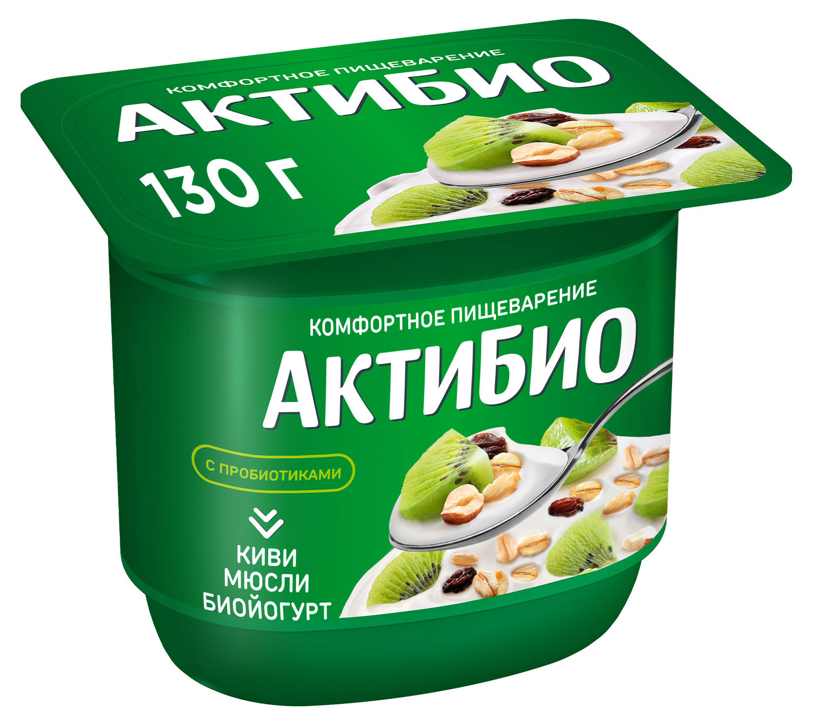 

Йогурт АктиБио с киви и мюсли 3% БЗМЖ 130 г
