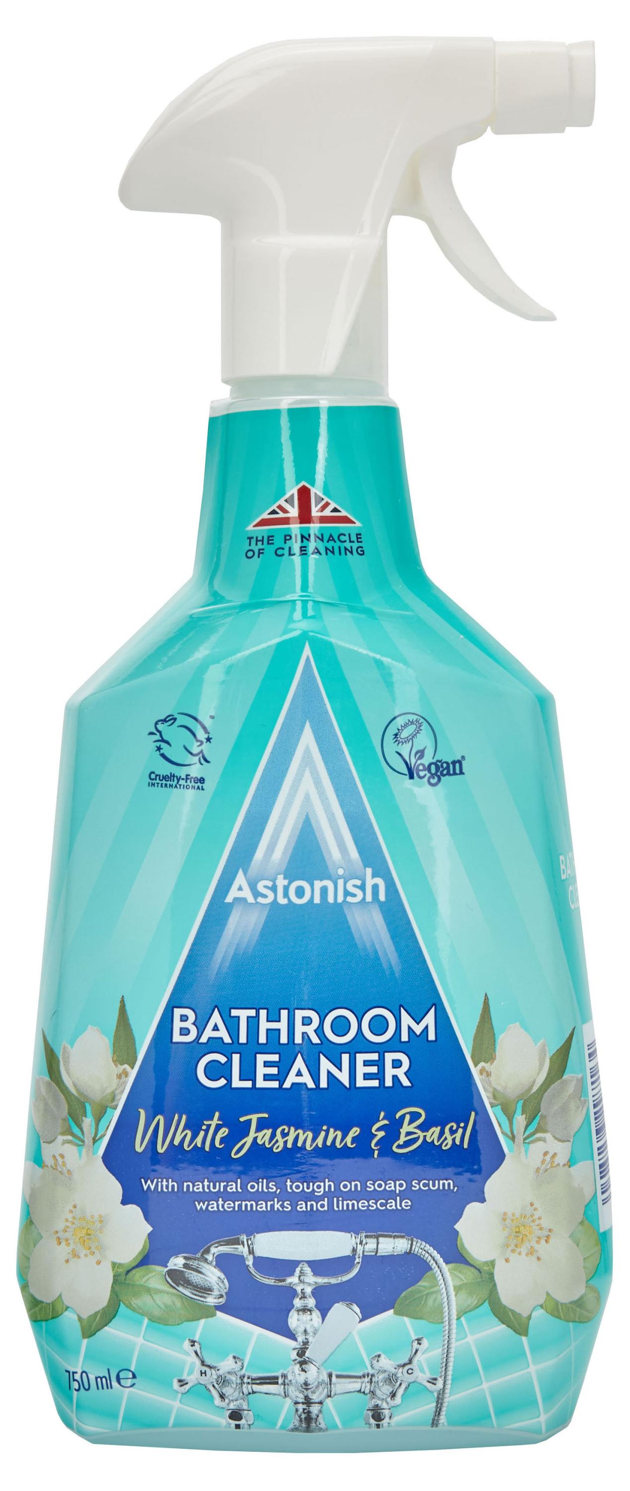 

Спрей-очиститель для ванных комнат Astonish с жасмином и базиликом, 750 мл