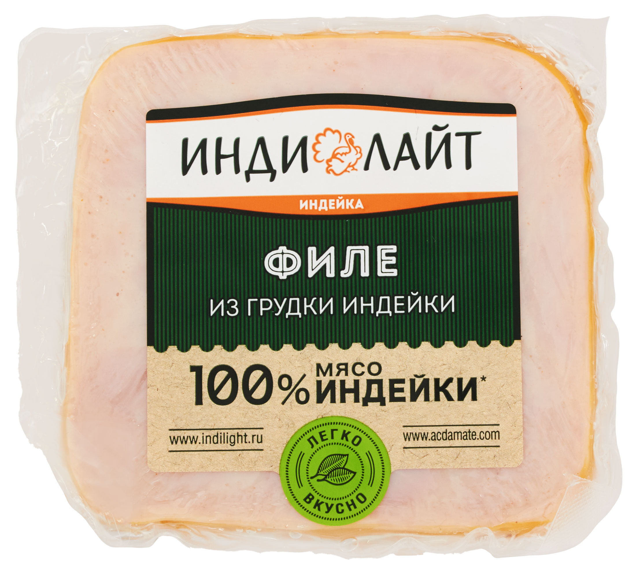 

Филе грудки индейки Индилайт варено-запеченое охлажденное, 350 г