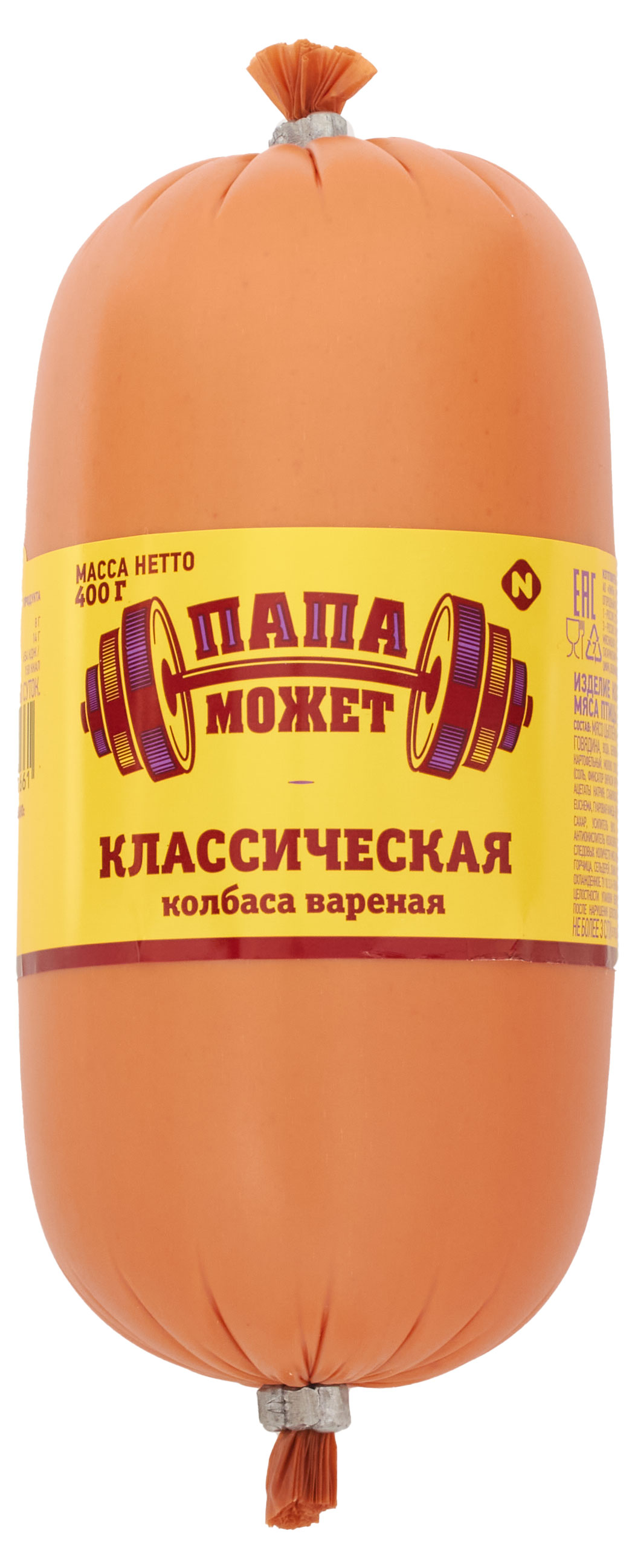 

Колбаса вареная Папа может Классическая, 400 г
