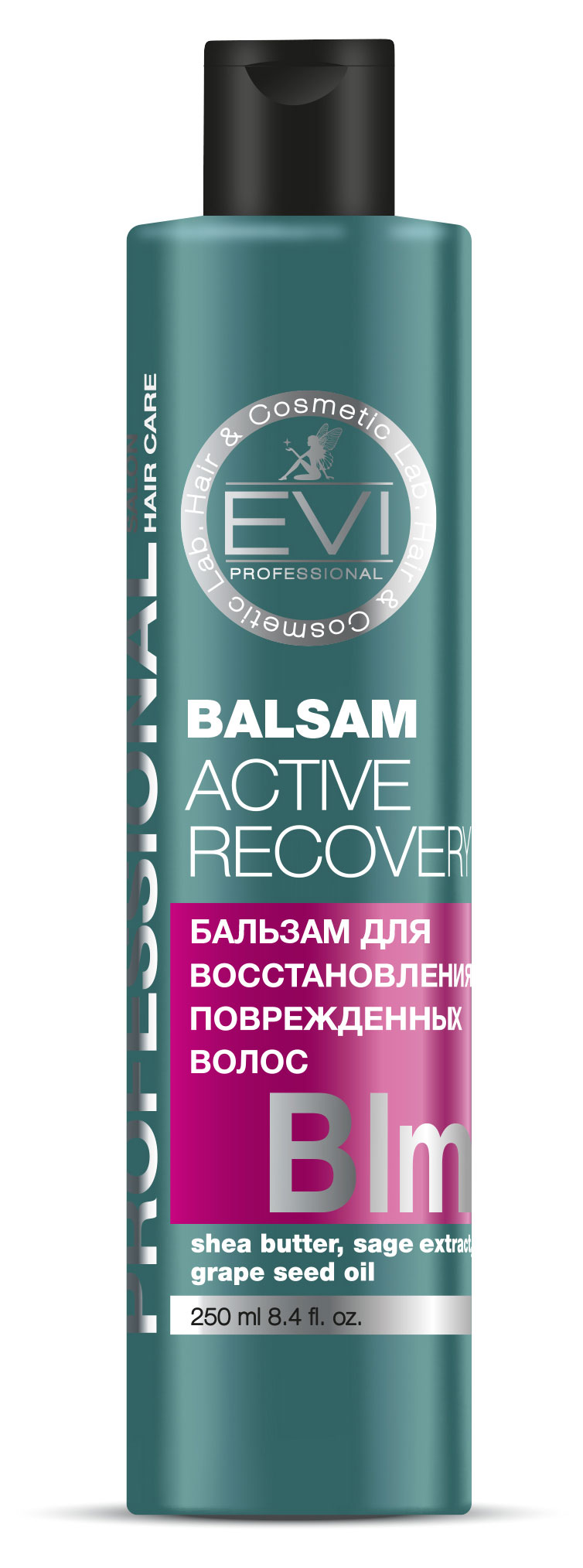 

Бальзам-ополаскиватель для поврежденных волос EVI professional Активное восстановление, 250 мл