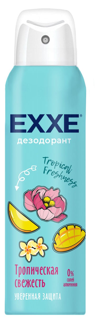 

Дезодорант женский Exxe Tropical freshness Тропическая свежесть, 150 мл