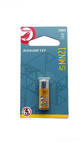 

Батарейка АШАН Красная птица Alkaline 12V A23 MN21, 1 шт