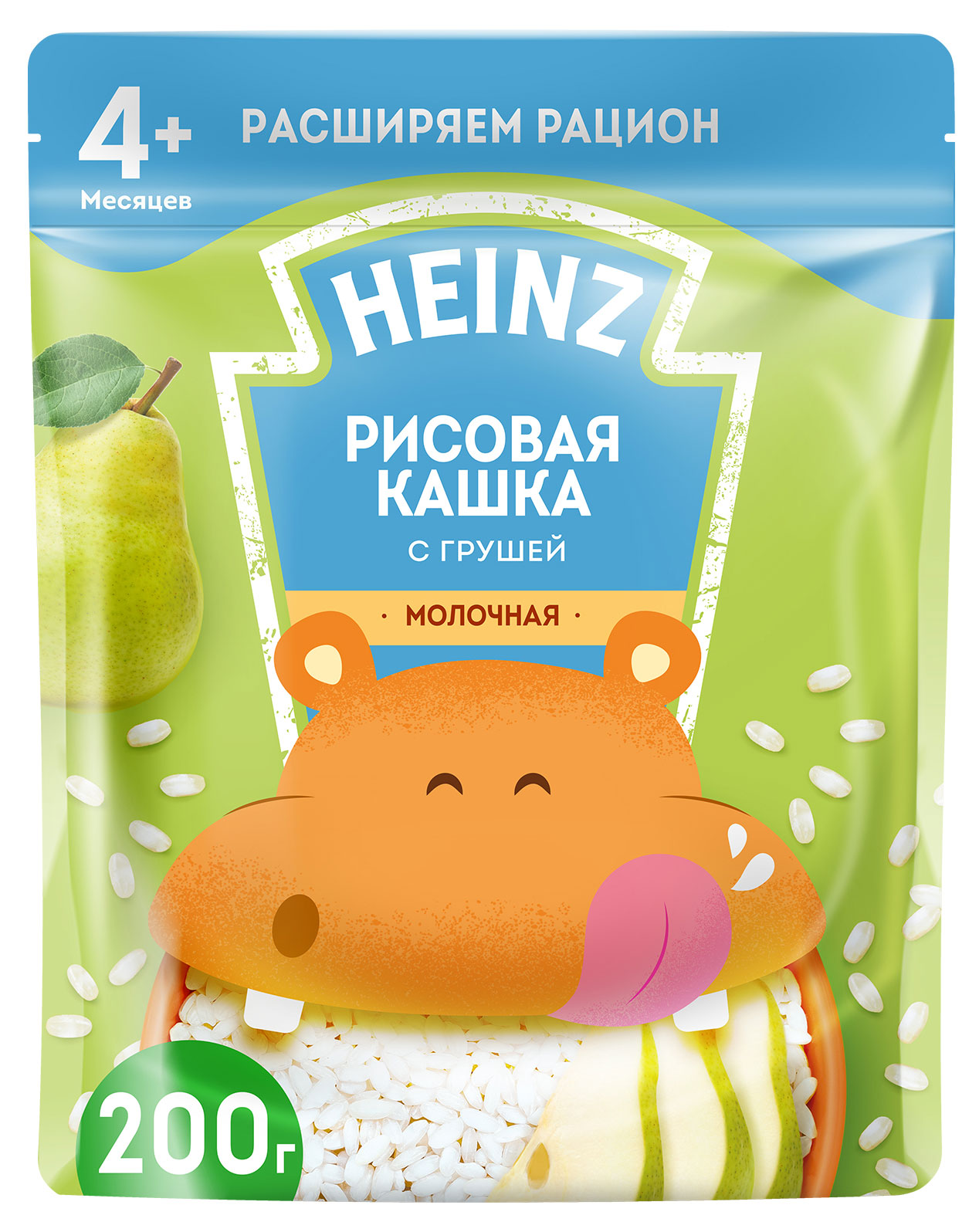 

Кашка молочная Heinz Рисовая с грушей с 4 мес, 200 г