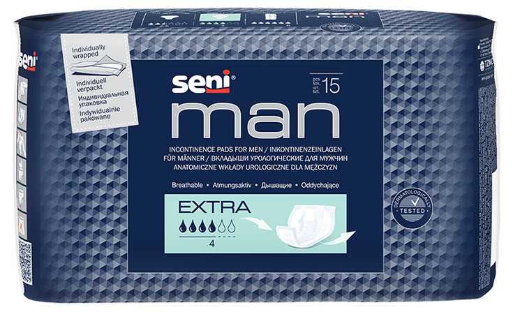 Изображение товара Вкладыши урологические для мужчин SeniExtra Man, 15 шт
