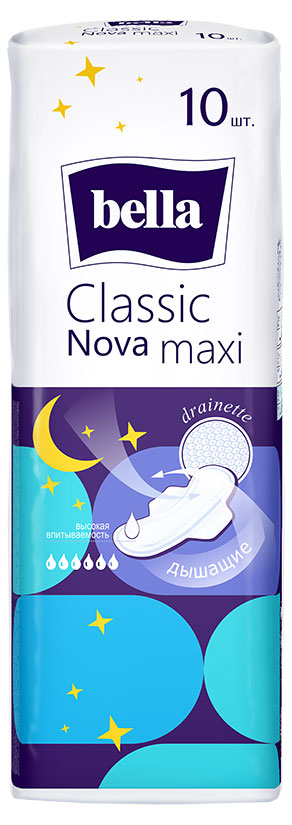 Изображение товара Прокладки гигиенические Bella Classic Nova Maxi, 10 шт
