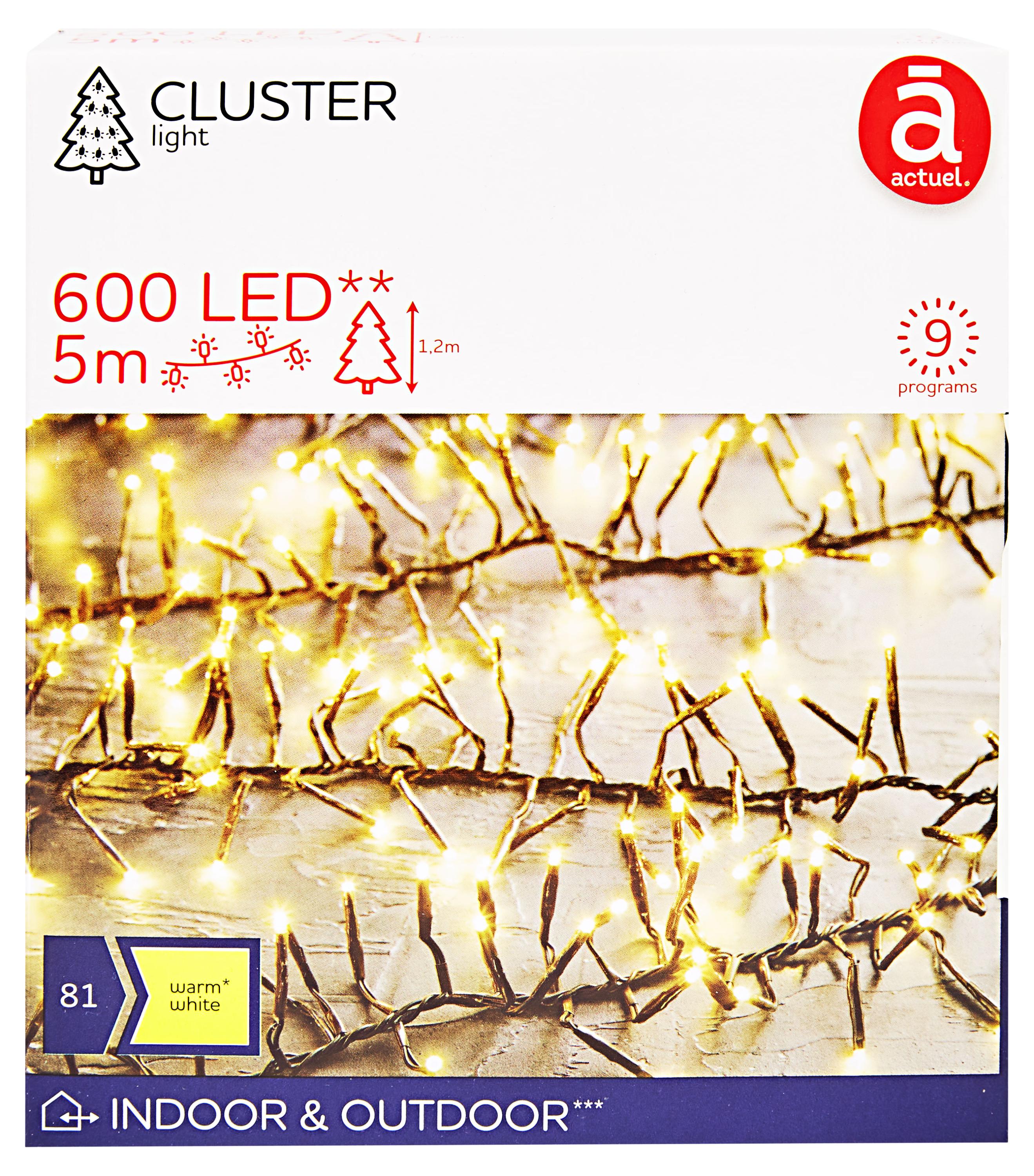 

Электрогирлянда Кластер Actuel 600 LED, 5 м
