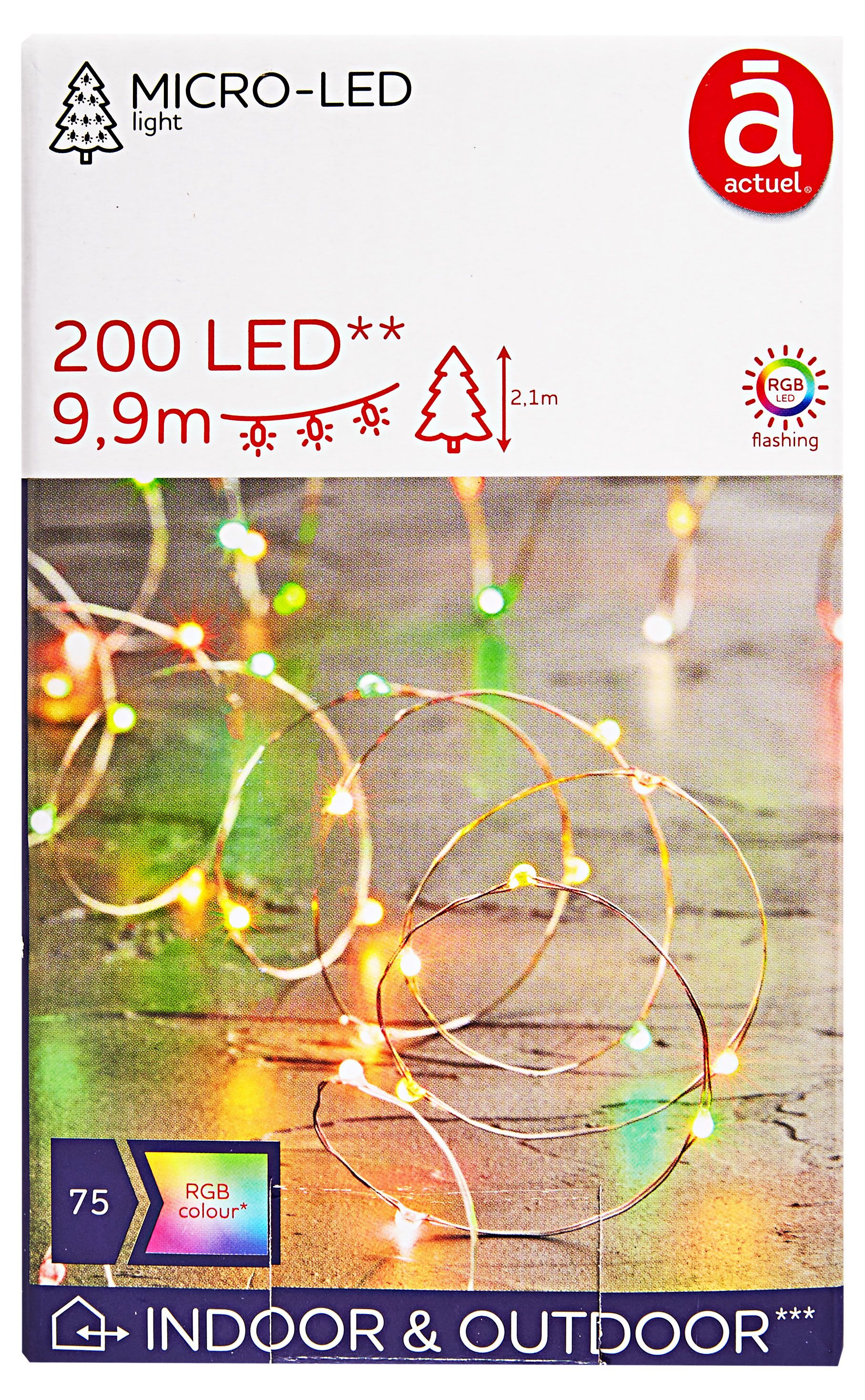 

Электрогирлянда Actuel 200 LED, 9,9 м