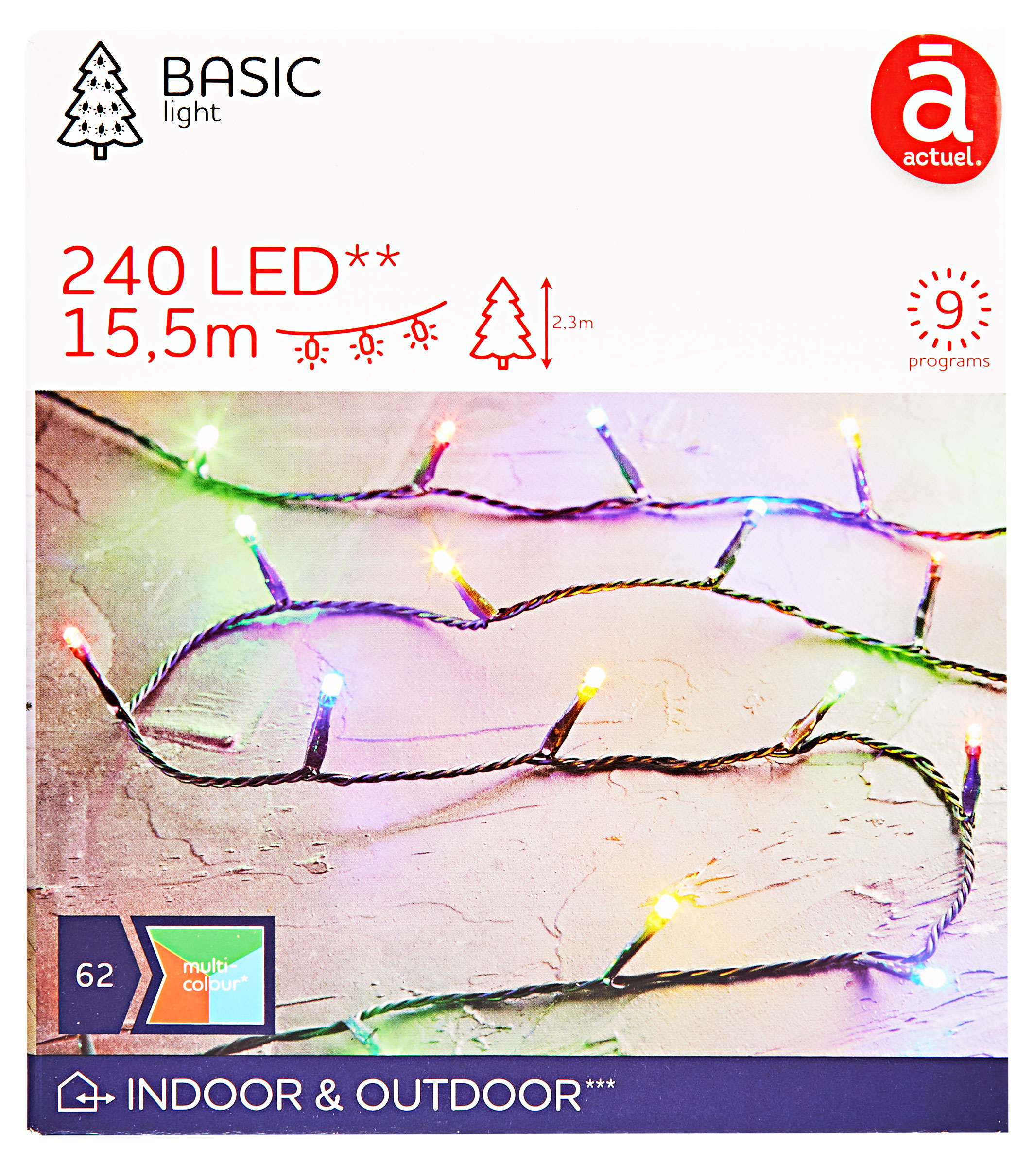 

Электрогирлянда Actuel 240 LED, 15,5 м