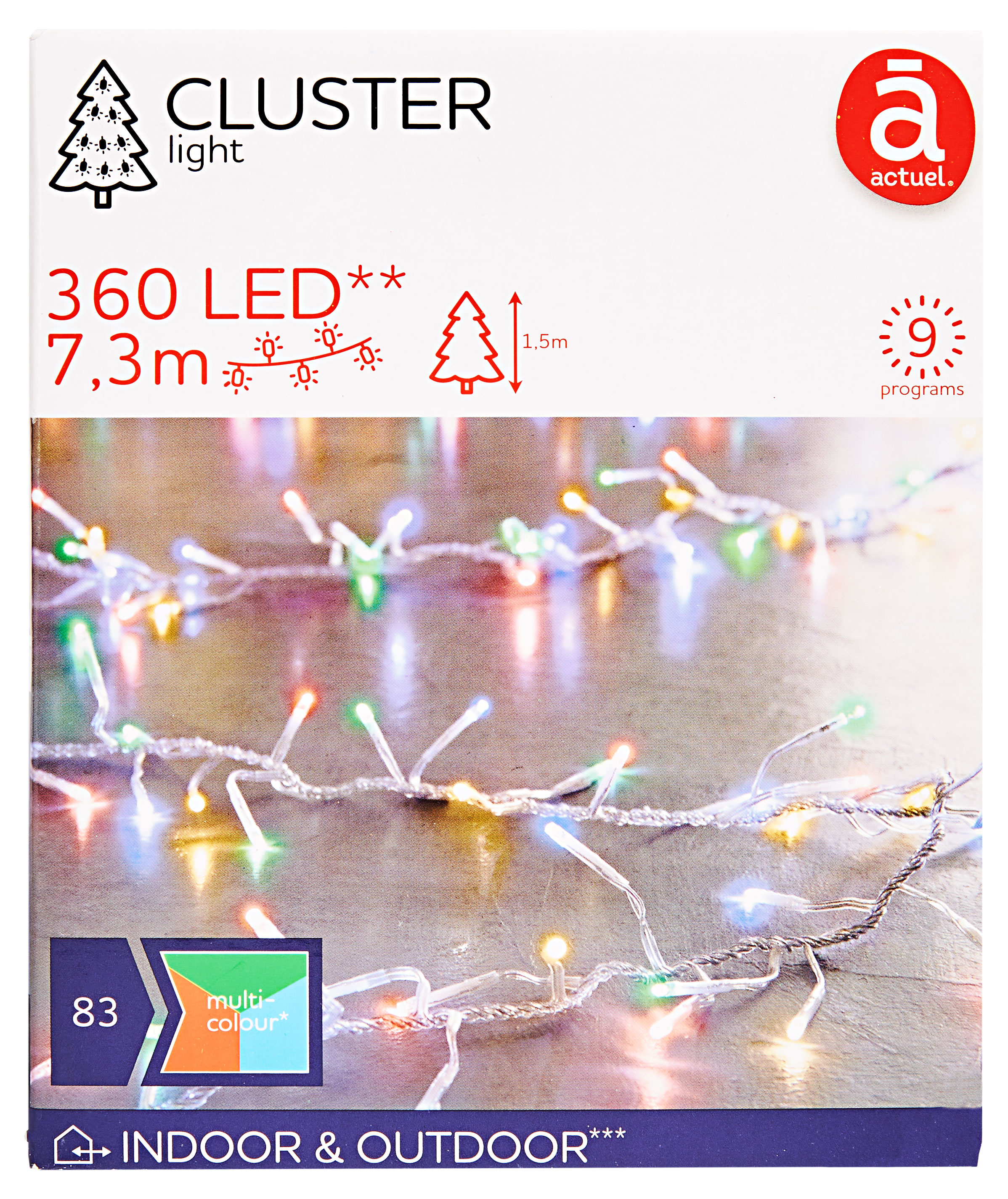 

Электрогирлянда Кластер Actuel 360 LED, 7,3 м