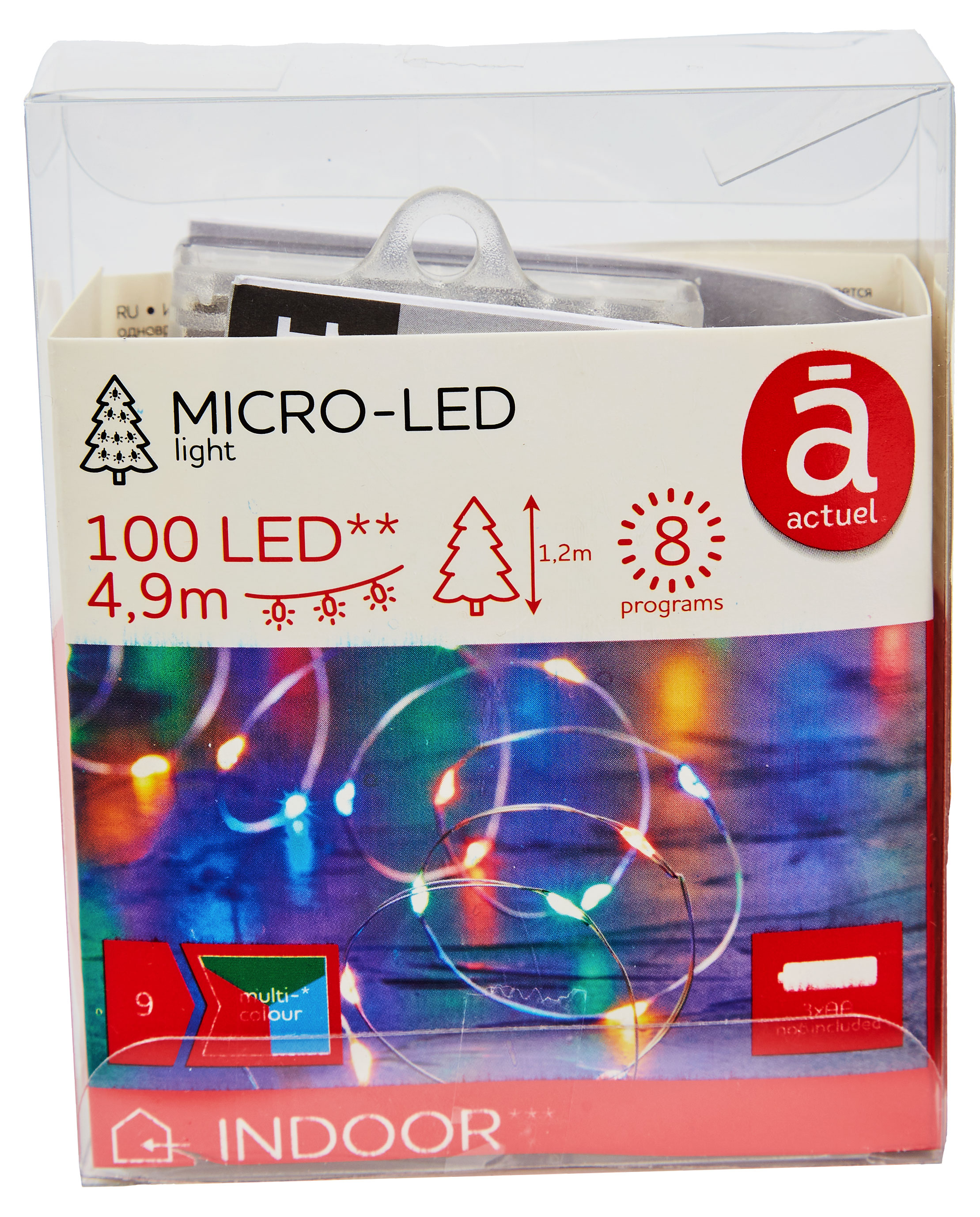 

Электрогирлянда Actuel на батарейках 100 LED, 4,9 м