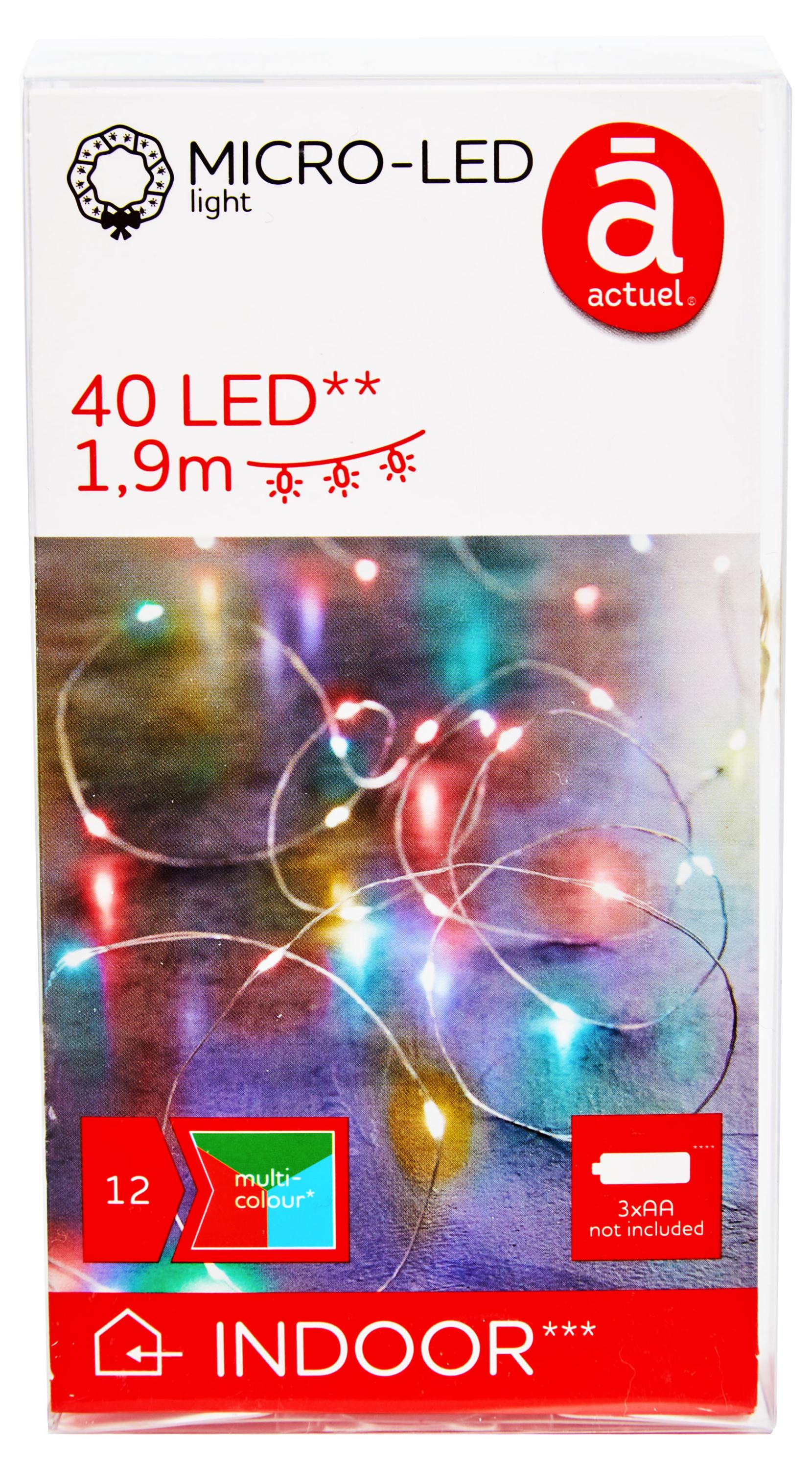 

Электрогирлянда Actuel на батарейках 40 LED, 1,9 м
