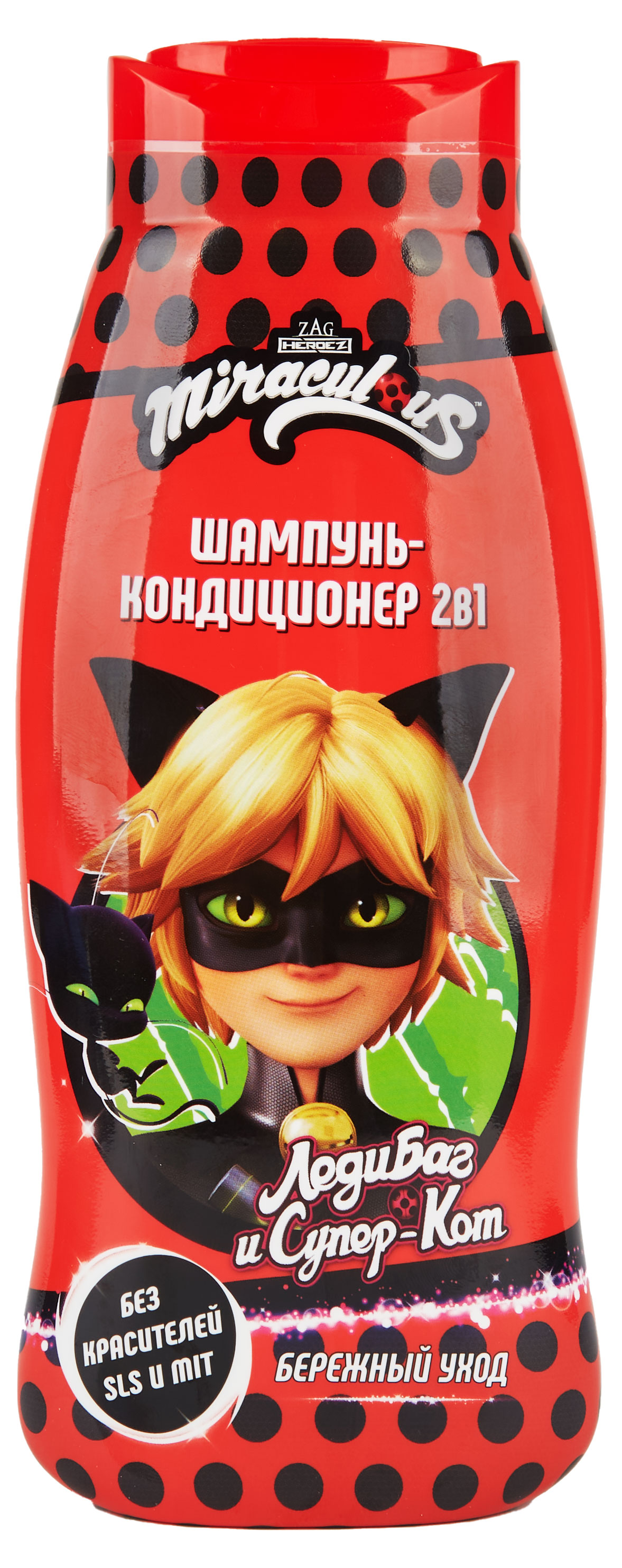 

Шампунь-кондиционер Miraculous детский 2в1 Леди Баг и Супер Кот, 400 мл
